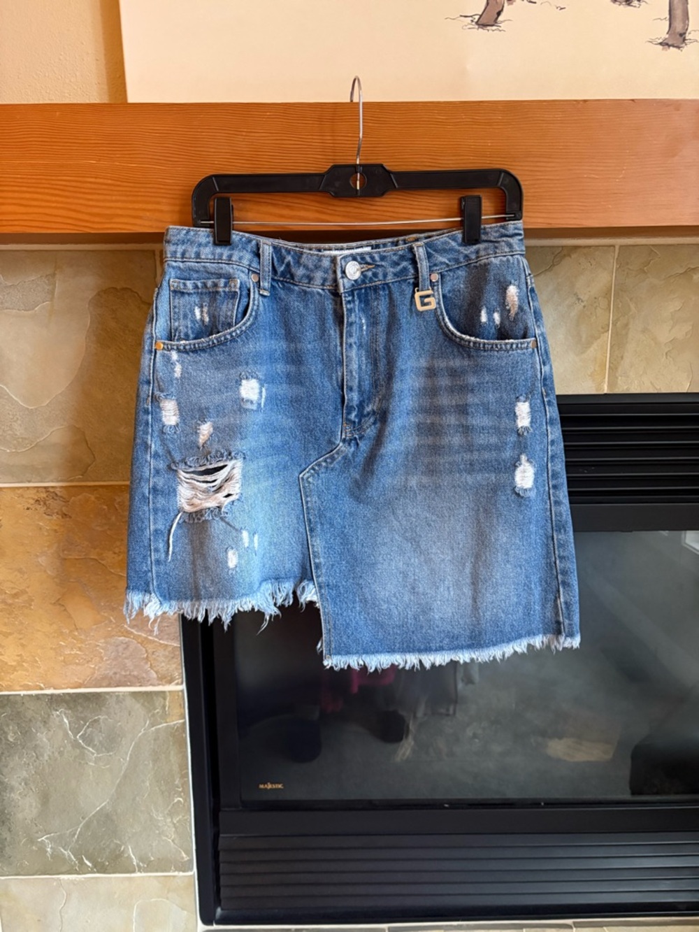 GAELLE Paris denim skirt